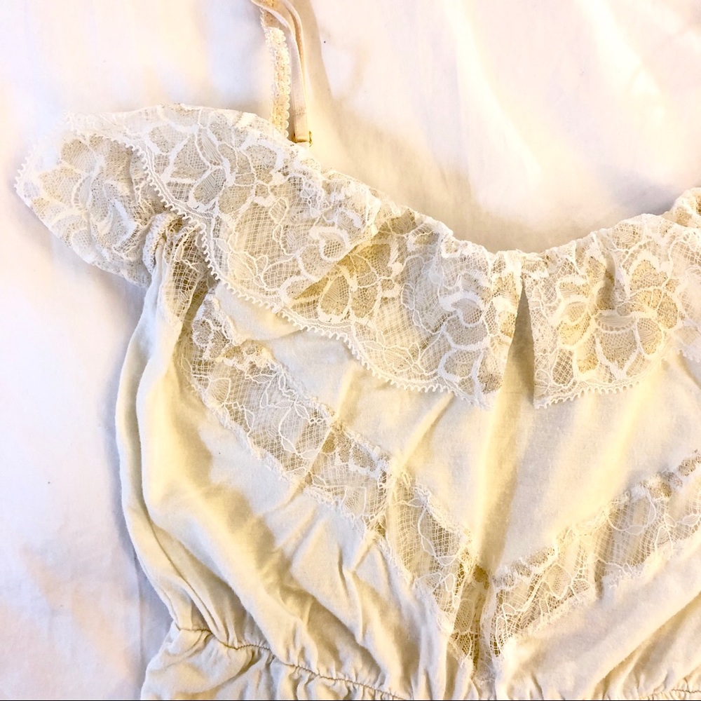 Lacey Night Ivory Romper